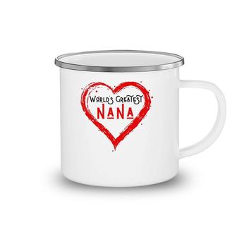 World's Greatest Nana Grandma Love Distressed Mother's Day Camping Mug | Mazezy