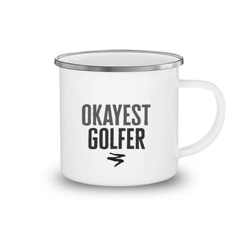 Worlds Okayest Golfer Funny Gift Camping Mug | Mazezy