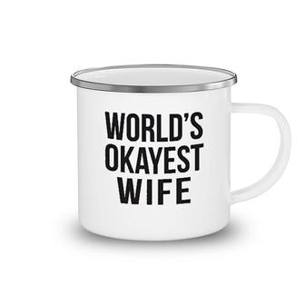 Worlds Okayest Wife Camping Mug | Mazezy