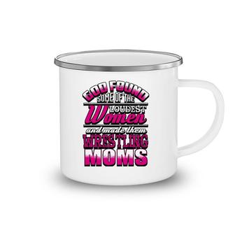 Wrestling Mom Coach Gift Women Camping Mug | Mazezy