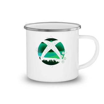 Xbox Terrain Grid With Buttons Camping Mug | Mazezy