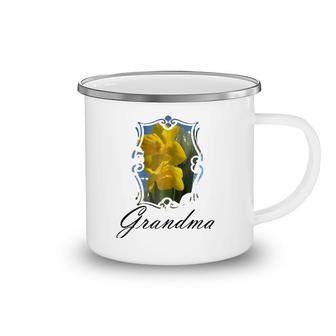 Yellow Daffodil Flower Grandma For Mothers Day Camping Mug | Mazezy