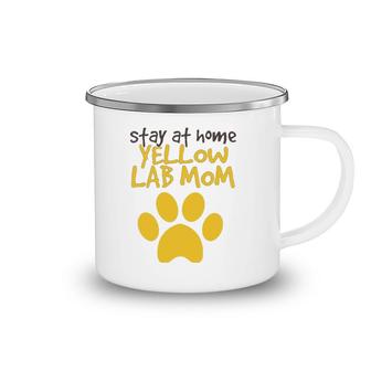 Yellow Lab Mom Labrador Retriever Dog Mother's Day Camping Mug | Mazezy