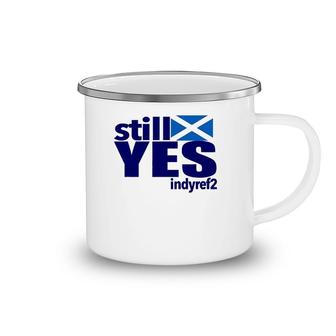 Yes To Scottish Independence Referendum Indyref2 Ver2 Camping Mug | Mazezy