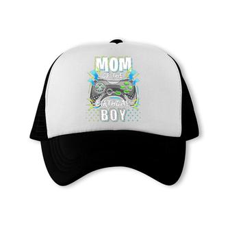 Mom Matching Video Gamer Birthday Party Mothers Day Trucker Cap - Seseable
