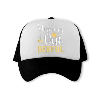 Mummy Of Mr One Derful Mummy 30th Birthday Mothers Day Trucker Cap - Seseable