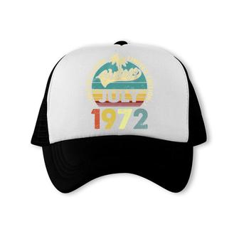One Of A Kind Awesome Vintage July 1972 50Th Birthday Gift Trucker Cap - Seseable
