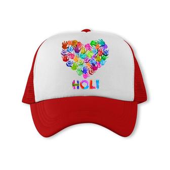 Happy Holi Indian Celebration For Women Men Kids Color India Trucker Cap - Seseable