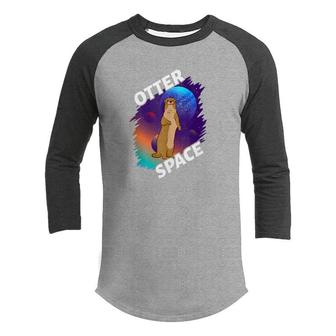 Otter Space Astrology Solar System  Youth Raglan Shirt