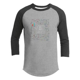 Kids Square Root Of 81 9th Birthday 9 Year Old Gifts Math Bday Youth Raglan Shirt - Seseable