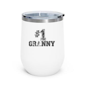 1 Granny - Number One Sports Mother's Day Gift Wine Tumbler | Mazezy AU