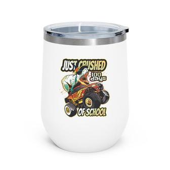 100Th Day Of School Apparel For Boys 100 Days Of School Wine Tumbler | Mazezy
