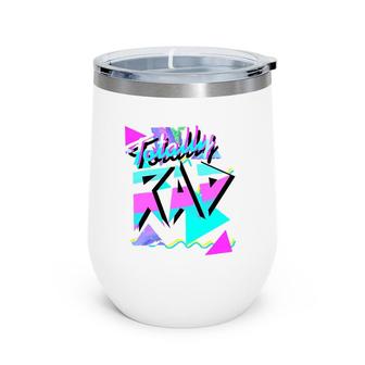 1980'S-Style Totally Rad 80S Casual Hipster V101 Ver2 Wine Tumbler | Mazezy