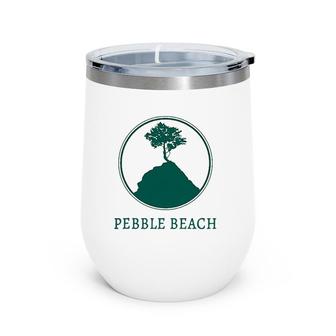 2-Sided Pebble Beach Golf Gift Wine Tumbler | Mazezy