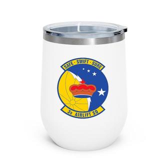 3Rd Airlift Squadron United States Air Force Wine Tumbler | Mazezy
