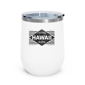 Aloha North Shore Hawaii Surfing In Vintage Style Premium Wine Tumbler | Mazezy