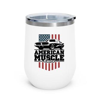 American Muscle Cars For High-Performance Car Lovers Wine Tumbler | Mazezy