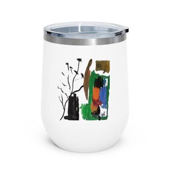 Anar's Painting This Is My Painting Wine Tumbler | Mazezy