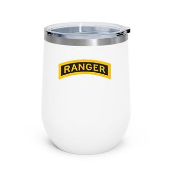 Army Ranger - Ranger Tab - Us Army Ranger School Premium Wine Tumbler | Mazezy