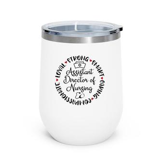 Assistant Director Of Nursing Accessories Nurses Love Wine Tumbler | Mazezy