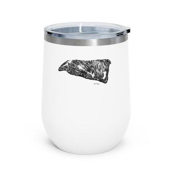 Bbq Tri Tip Illustrated Grilling Gift Wine Tumbler | Mazezy