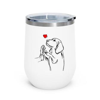 Beagle Love Cute Dog Mom Funny Girls Gift Wine Tumbler | Mazezy