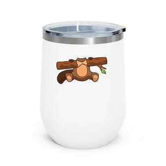 Beaver Costume Headless Beaver Costume Beaver Wine Tumbler | Mazezy