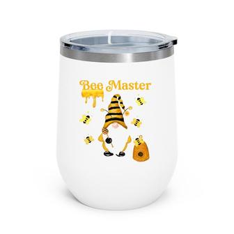 Bee Master Funny Gnome Beekeeper Bee Whisperer Gift Wine Tumbler | Mazezy