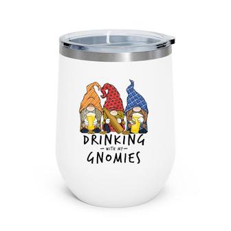 Beer Gnomes Drinking With My Gnomies Beer Drinking Men Women Wine Tumbler | Mazezy CA