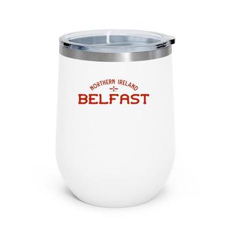 Belfast Northern Ireland Irish Ulster Design Wine Tumbler | Mazezy