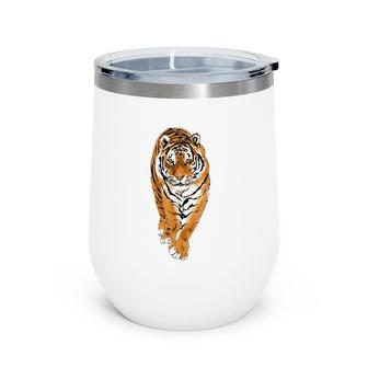 Bengal Tiger Lover Animal Lover Gift Wine Tumbler | Mazezy