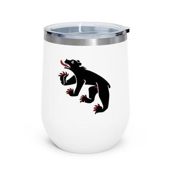 Bern Bear - Swiss City And Canton Crest Wine Tumbler | Mazezy