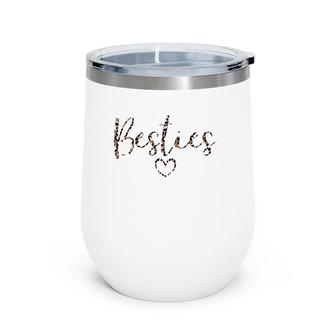 Besties Mom And Me Matching Leopard Mother's Day Wine Tumbler | Mazezy DE