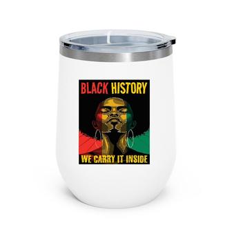 Black History Month African American Afro Women Teens Girls Wine Tumbler | Mazezy