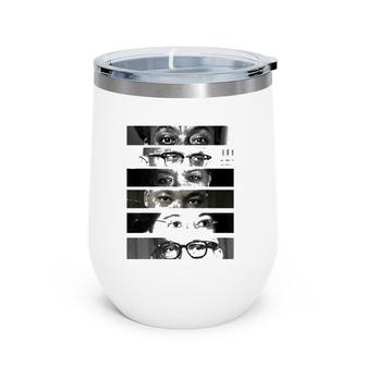 Black History Month Civil Rights Activists Eyes Wine Tumbler | Mazezy CA