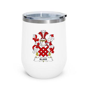 Blake Coat Of Arms - Family Crest Wine Tumbler | Mazezy