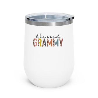 Blessed Grammy New Grammy Mother's Day For Her Wine Tumbler | Mazezy