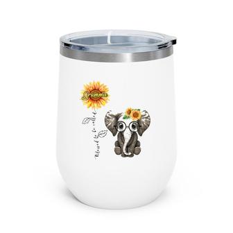 Blessed To Be Called Grammie Hippie Elephant Mother's Day Wine Tumbler | Mazezy