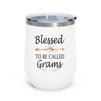 Blessed To Be Called Grams Mother's Day Gifts Raglan Baseball Tee Wine Tumbler | Mazezy