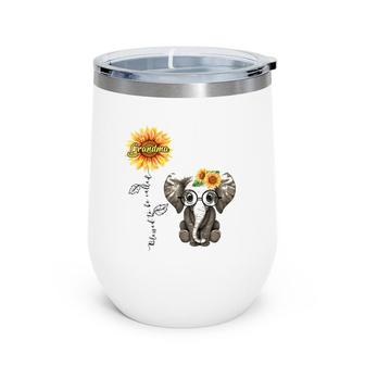 Blessed To Be Called Grandma Hippie Elephant Mother's Day Wine Tumbler | Mazezy