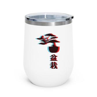 Bonsai Tree Graphic Tee Japanese Zen Sun Apparel Wine Tumbler | Mazezy
