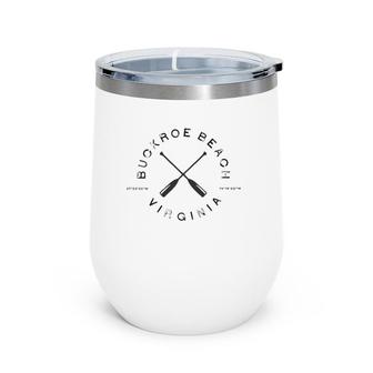 Buckroe Beach Virginia Graphic Gift Wine Tumbler | Mazezy