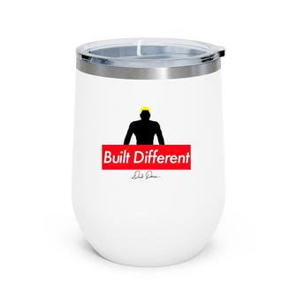 Built Different Men’S Workout Fitness Wine Tumbler | Mazezy