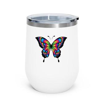 Butterfly Aesthetic Soft Grunge Wine Tumbler | Mazezy