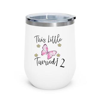 Butterfly Themed Birthday Party Gift For A 12 Years Old Wine Tumbler | Mazezy