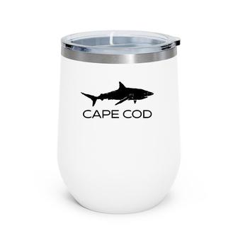 Cape Cod Shark Cape Cod Massachusetts Gift Cape Cod Wine Tumbler | Mazezy