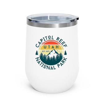 Capitol Reef National Park Utah Nature Hiking Outdoors Wine Tumbler | Mazezy
