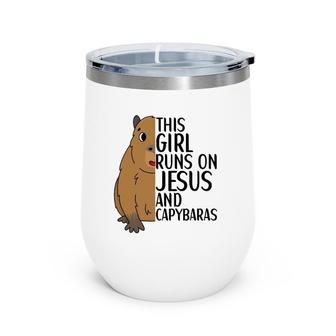 Capybara Art Animal Quote For Capybara Lovers Wine Tumbler | Mazezy
