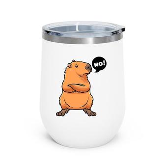 Capybara Giant Capybara Lover Rodent Wine Tumbler | Mazezy