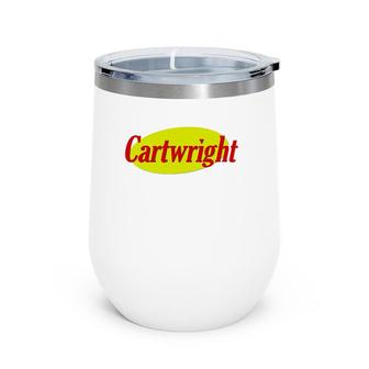 Cartwright Family Name Men Women Gift Wine Tumbler | Mazezy